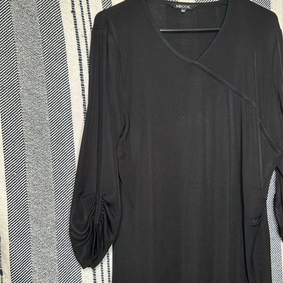 Misook Long Sheer Tunic Dress - Picture 4 of 5